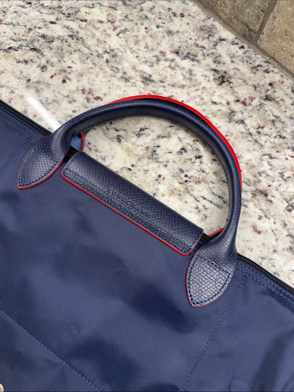 Longchamp Navy Le Pliage Club Extra Large Travel Bag. - Picture 7 of 15
